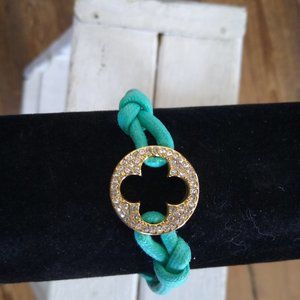 Blue Clover Bracelet